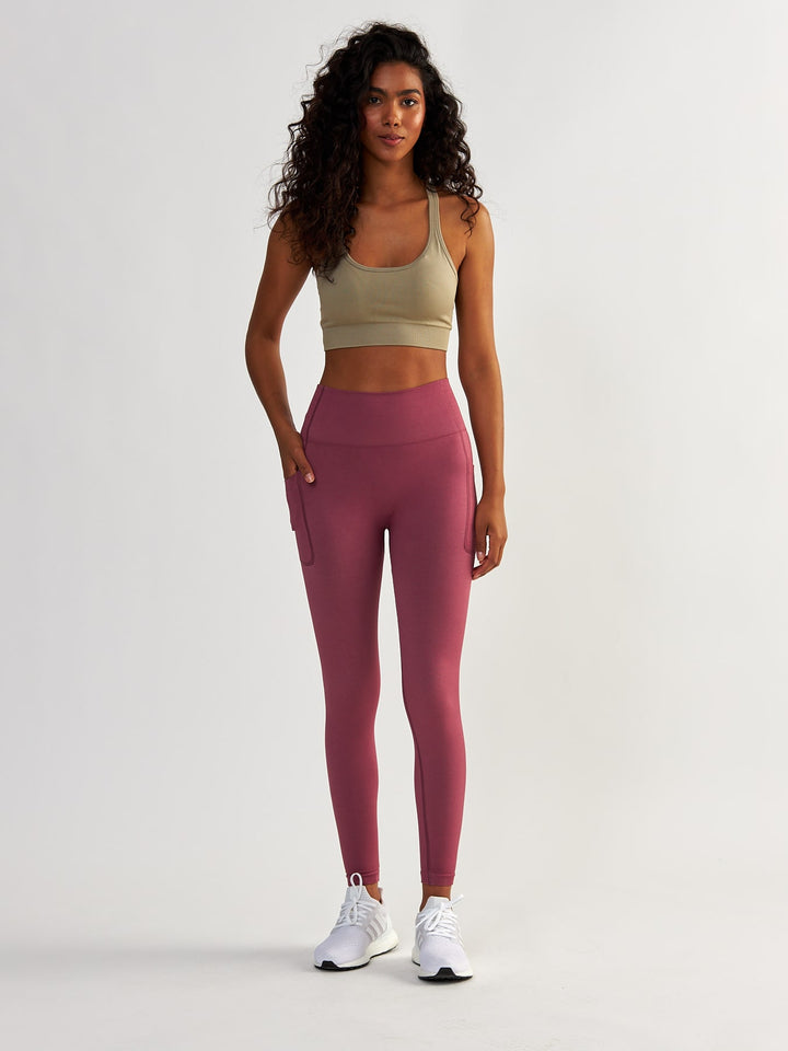 Rose Leggings mit Taschen - Lift Me Up