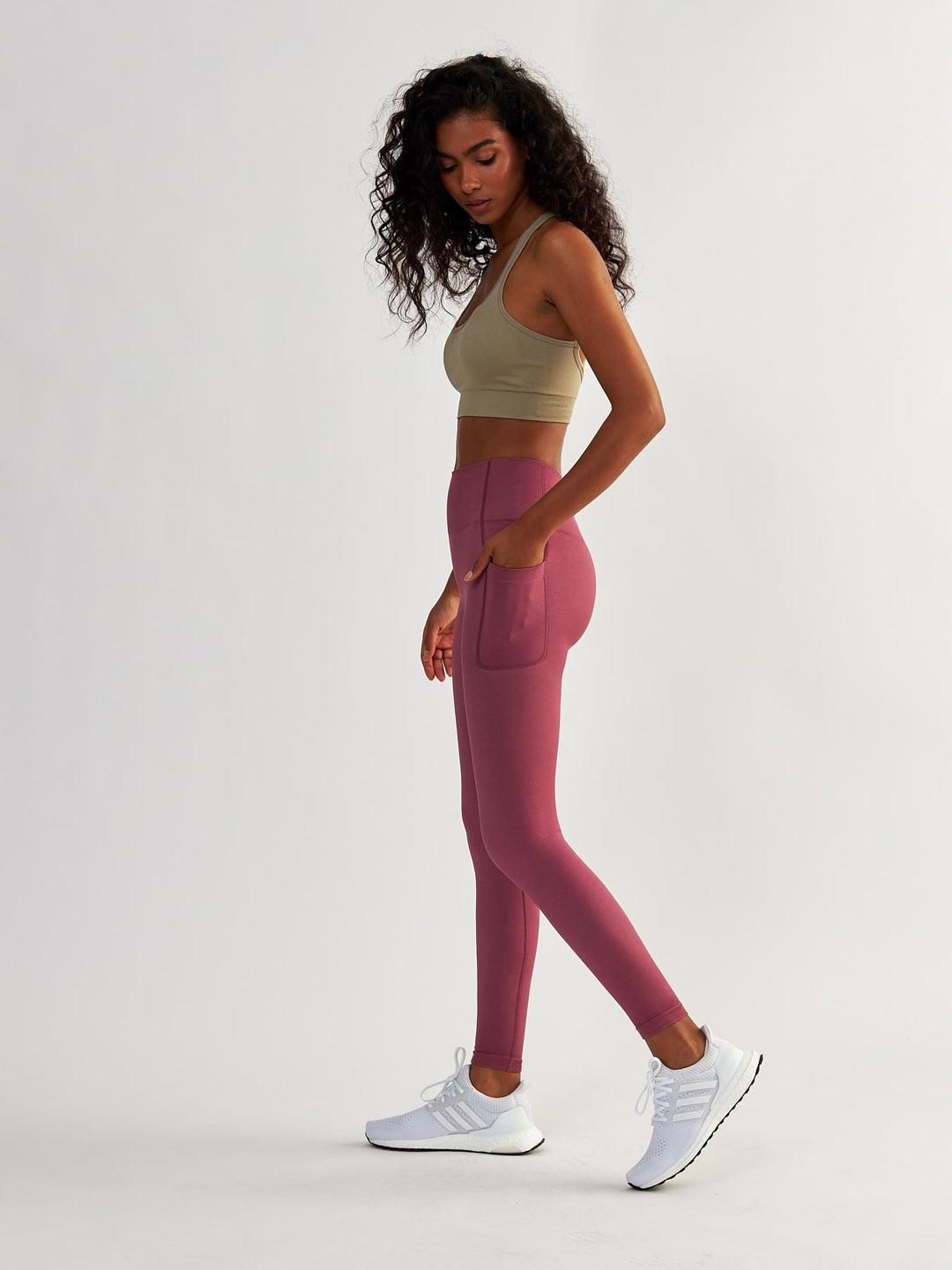 Rose Leggings mit Taschen - Lift Me Up