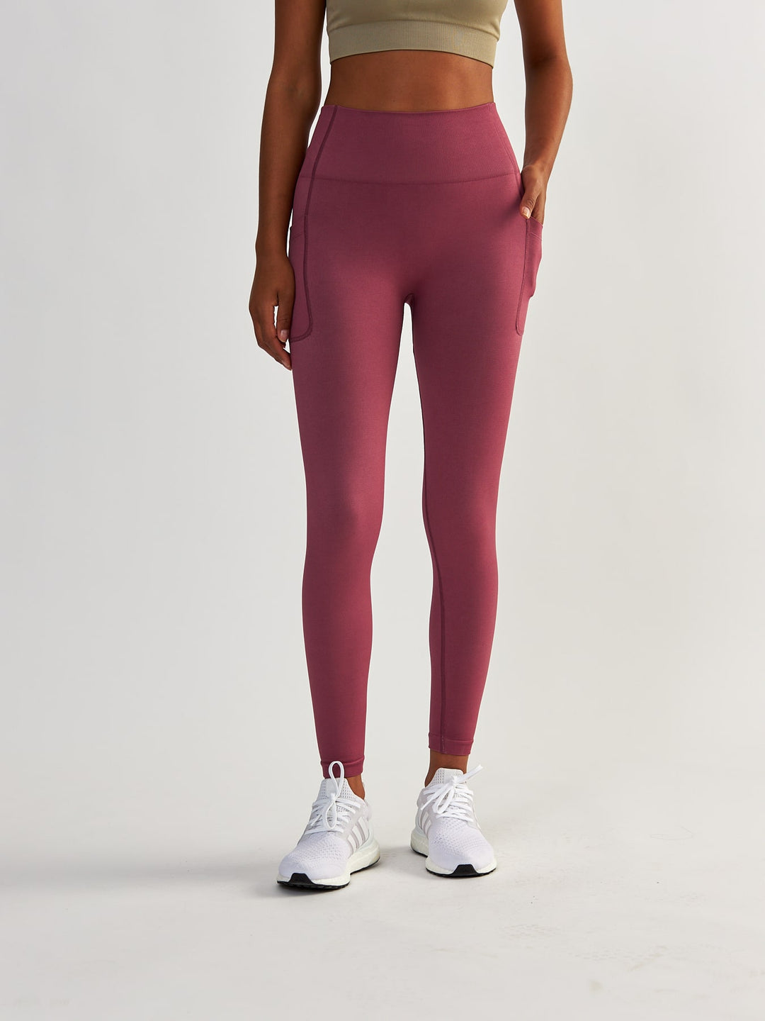 Rose Leggings mit Taschen - Lift Me Up