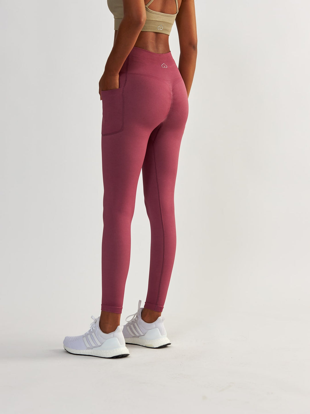 Rose Leggings mit Taschen - Lift Me Up