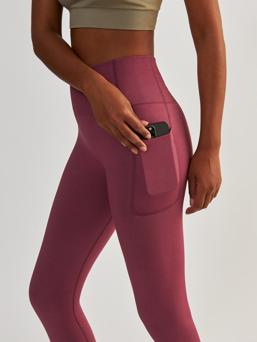 Rose Leggings mit Taschen - Lift Me Up