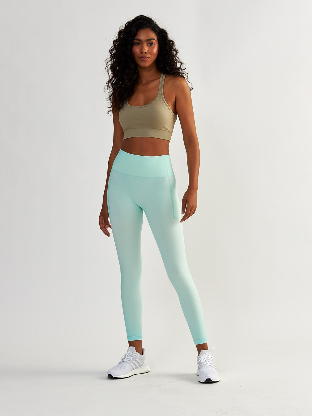 Mintgrüne Leggings mit Taschen - Lift Me Up