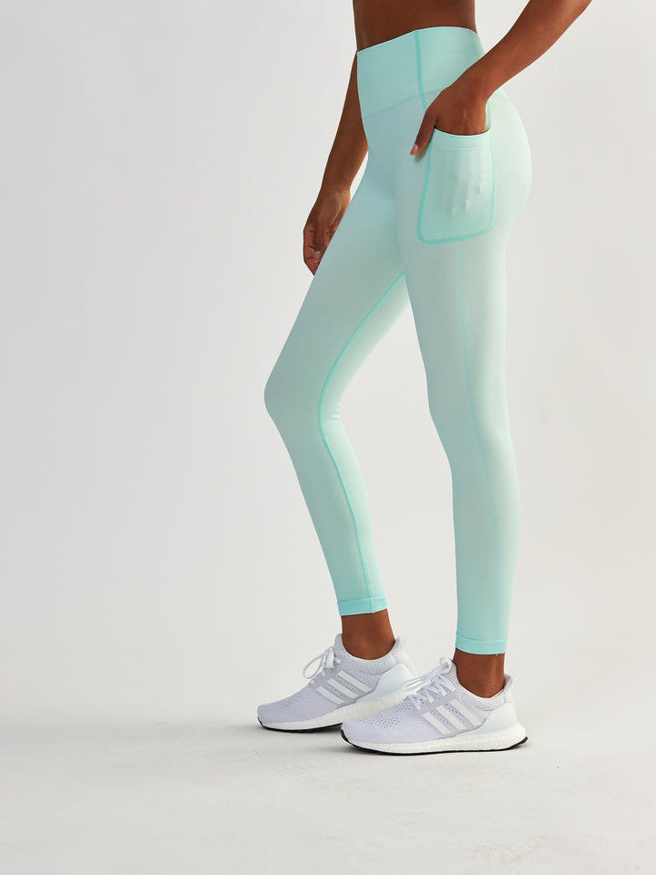 Mintgrüne Leggings mit Taschen - Lift Me Up