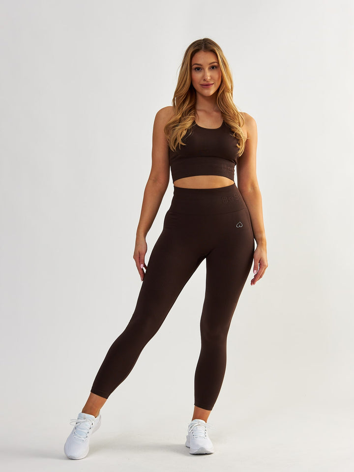 Scrunch Leggings - Body Boost Dunkle Schokolade