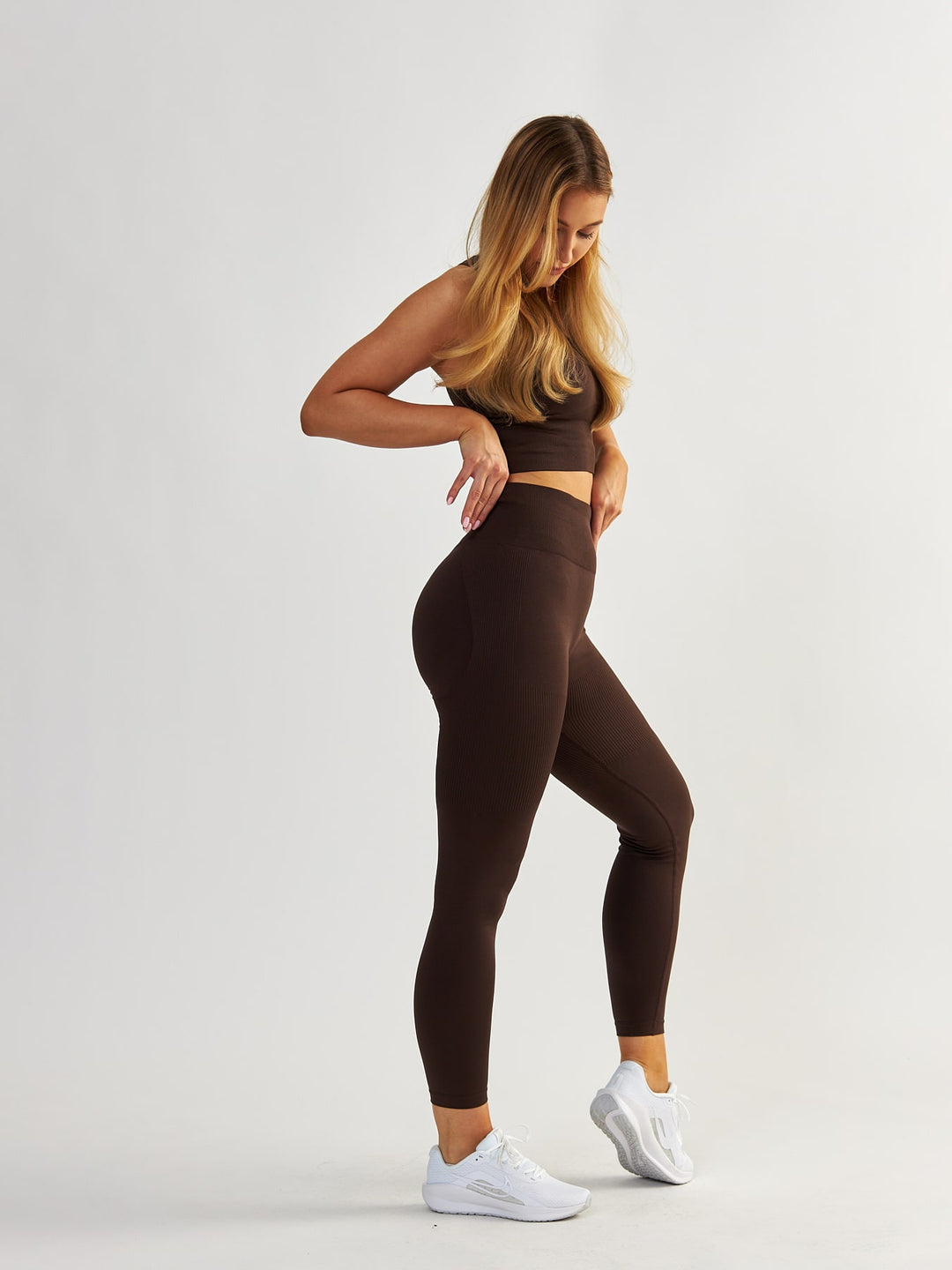 Scrunch Leggings - Body Boost Dunkle Schokolade