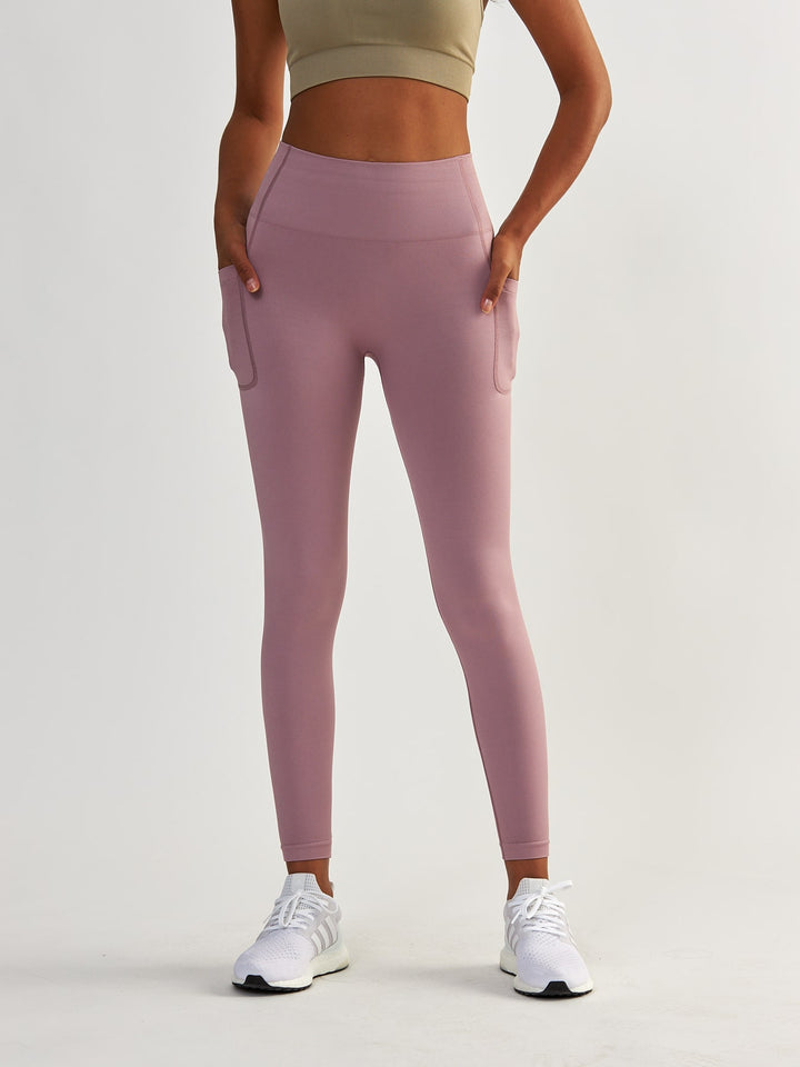 Lavendel Leggings mit Taschen - Lift Me Up