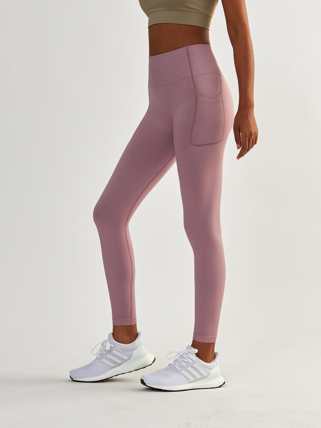 Lavendel Leggings mit Taschen - Lift Me Up