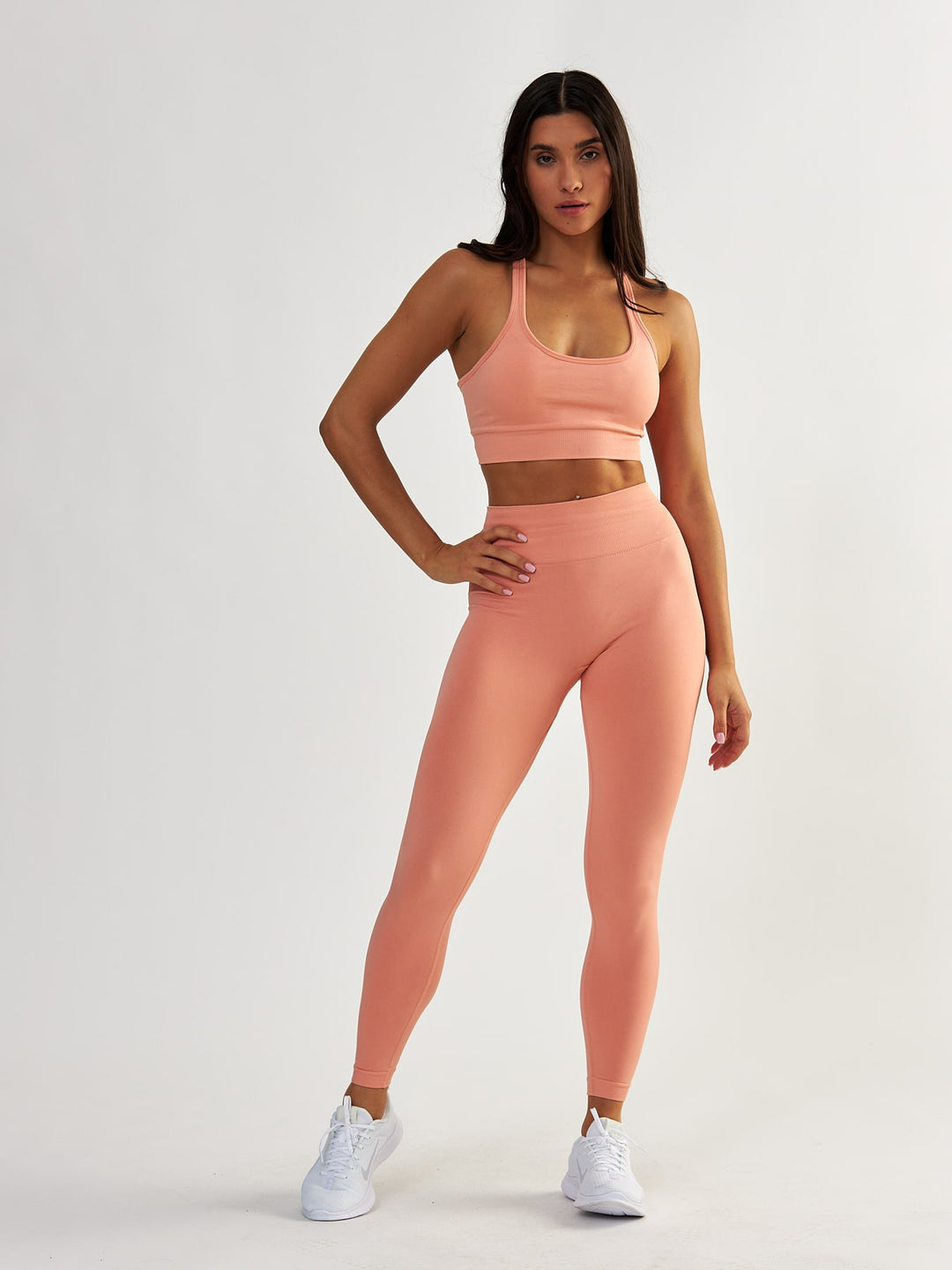 Coral Scrunch Leggings - Gym Queen