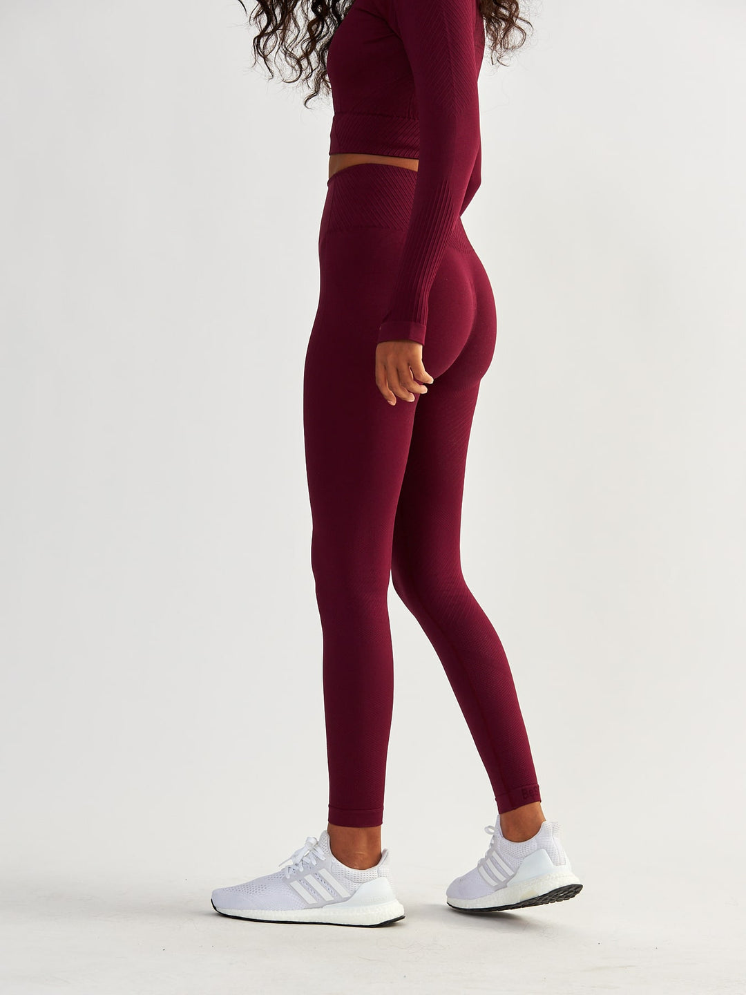 Weinrote Nahtlose Leggings - Femme Force