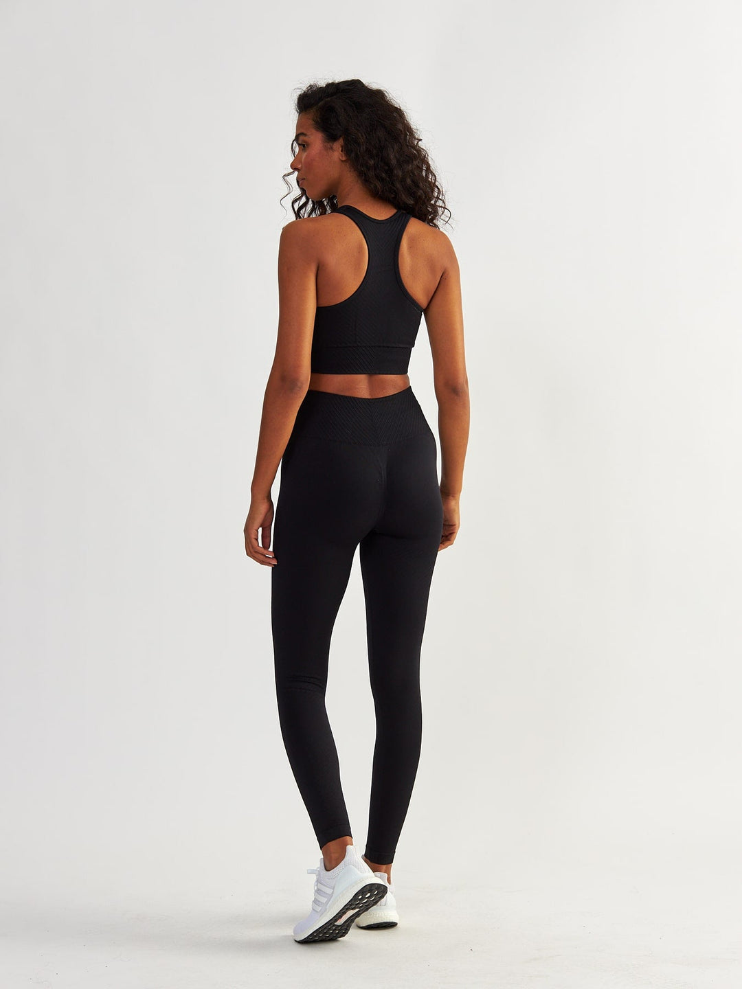 Schwarze Nahtlose Leggings - Femme Force