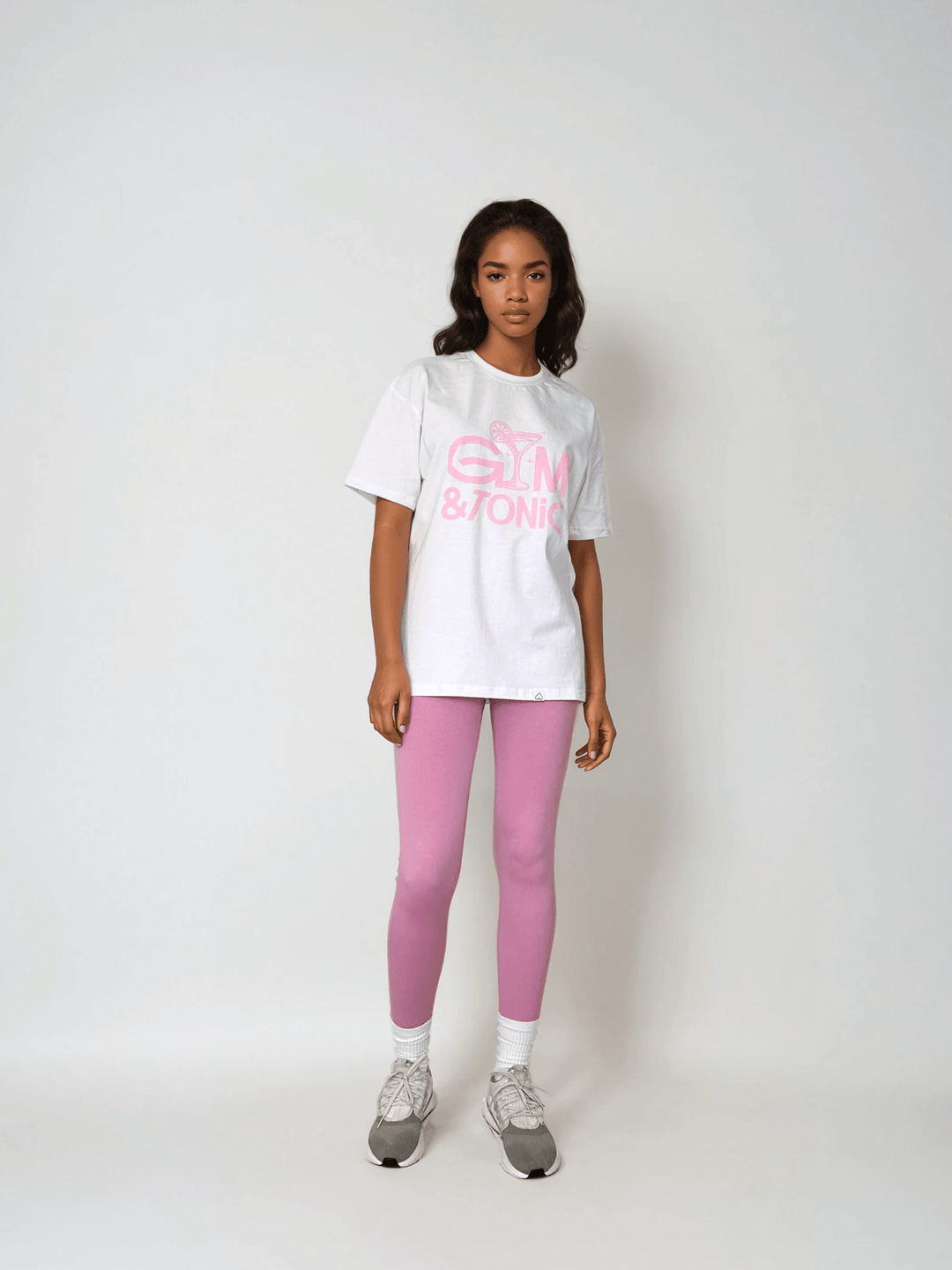 Biały T-shirt Damski - Gym & Tonic