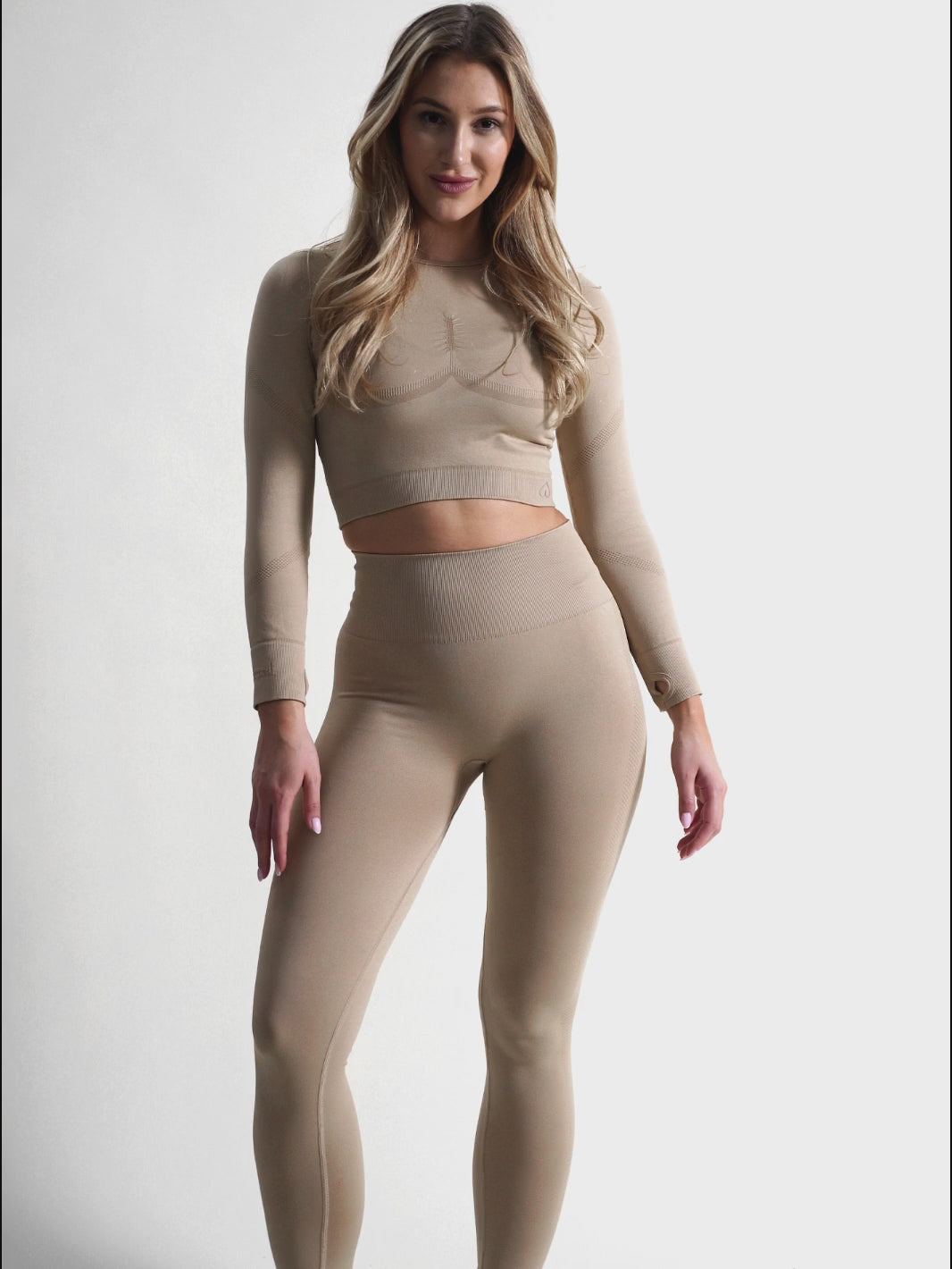 Scrunch Leggings - Power Up! Sand