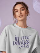 T-shirt in my pilates era - Fioletowy