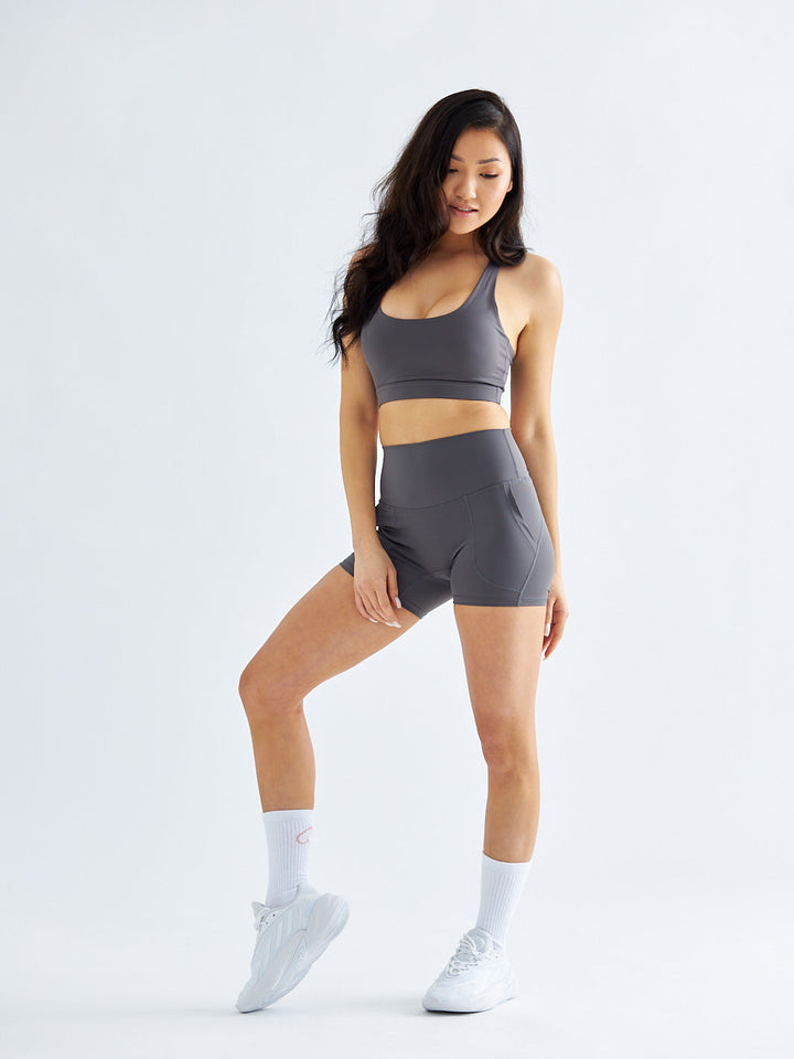 Fit Me - Gray Shorts with Pockets